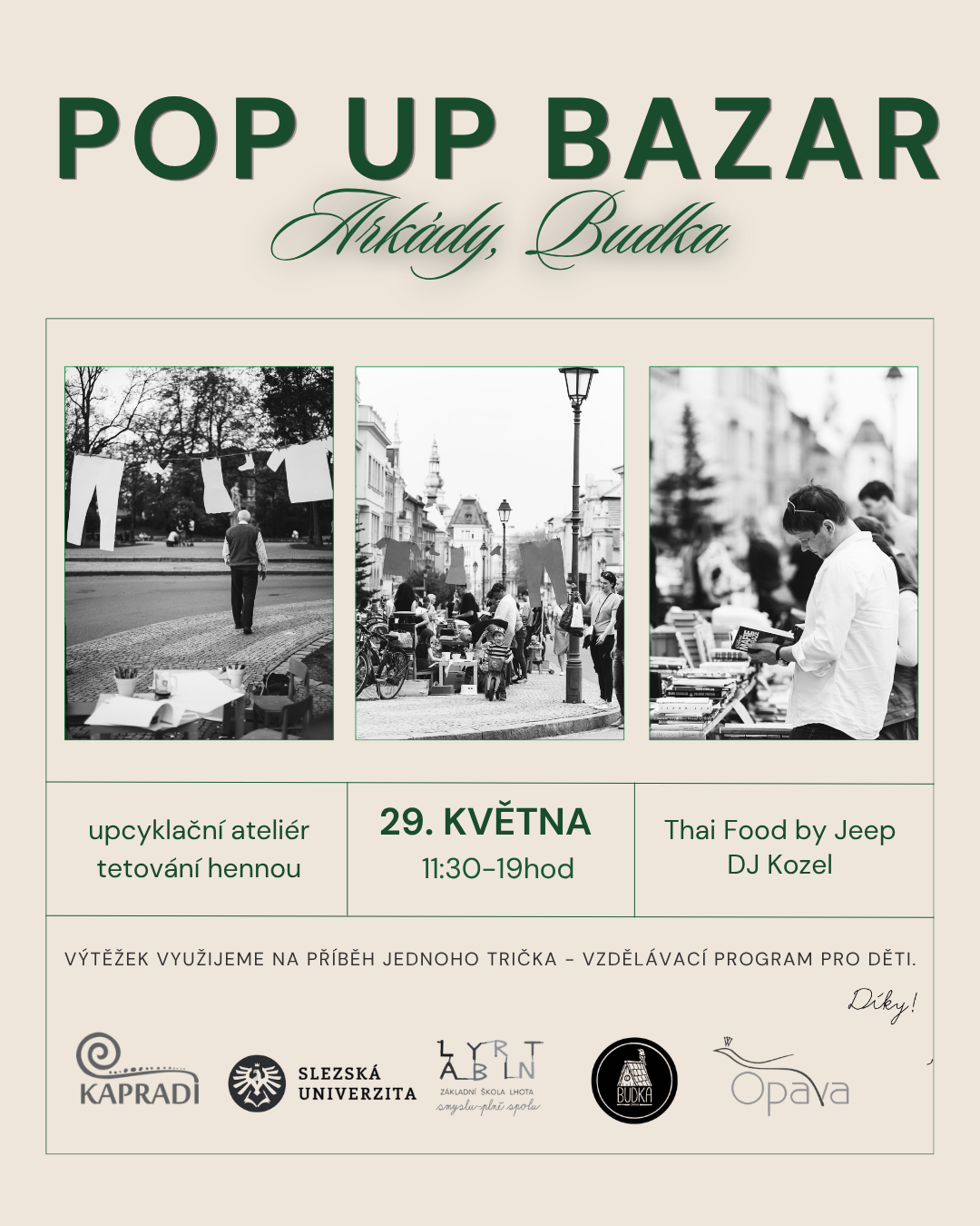 POP UP BAZAR v ARKÁDÁCH
